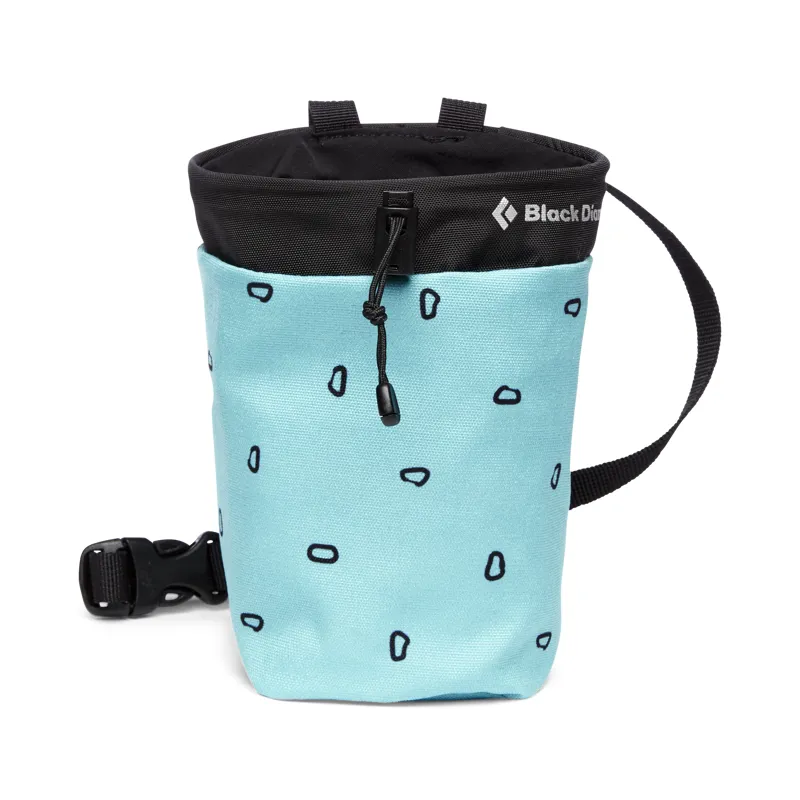 Black Diamond Gym Chalk Bag Carabiner Print S/M